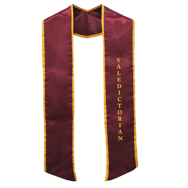Valedictorian Graduation Stole Classic End With Trim Unisex Adult