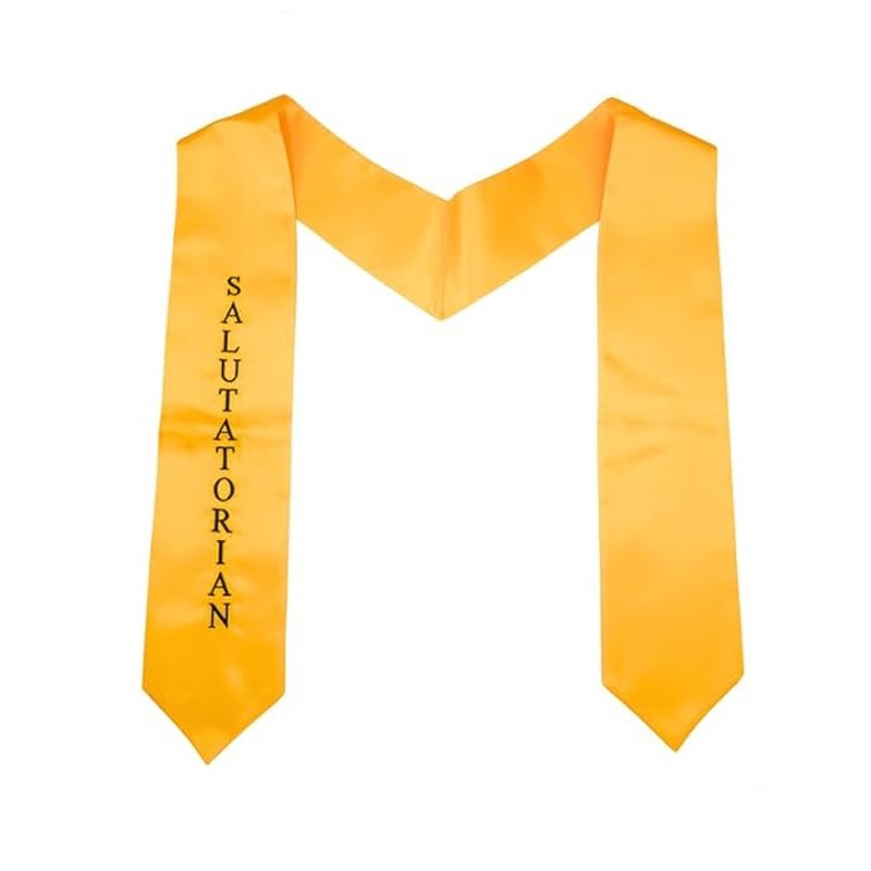 Embroidered Graduation Stole Salutatorian Sash for Graduates