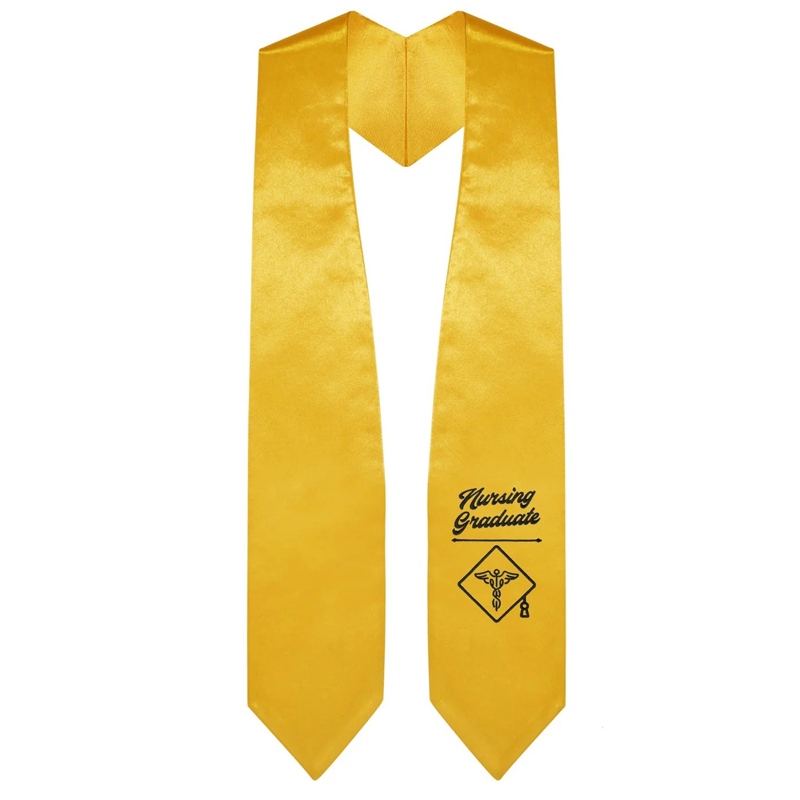 Unisex Nursing Graduation Stole Sash with Embroidered Medical Nursing Logo