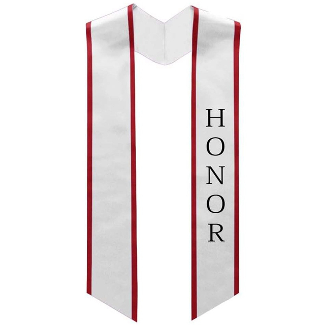 Honor Graduation Stole Classic End With Trim Unisex Adult 62