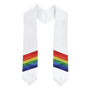 Rainbow LGBTQ Graduation Stole Sash