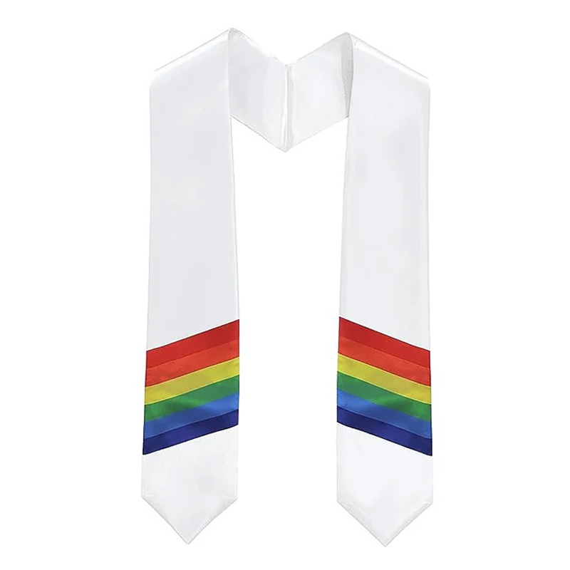 Rainbow LGBTQ Graduation Stole Sash