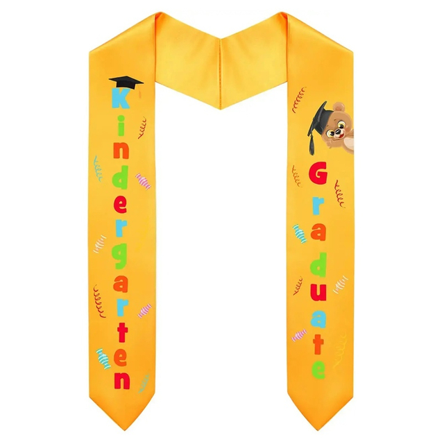 Unisex Satin Kid Graduation Stole Kindergarten Sash