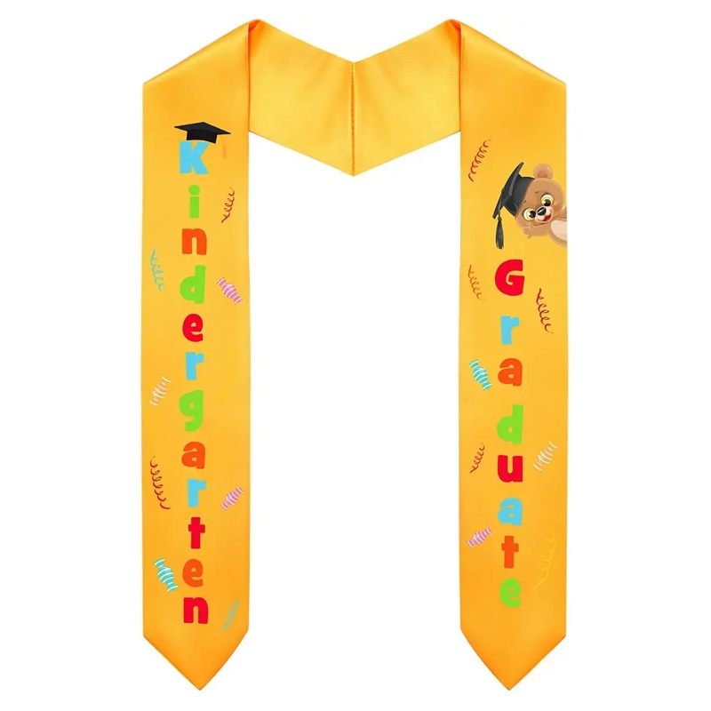 Unisex Satin Kid Graduation Stole Kindergarten Sash