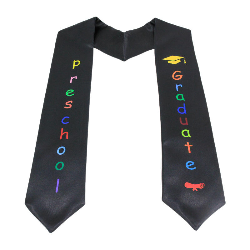 Unisex Satin Kid Graduation Stole Preschool Sash