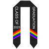 Rainbow Sash LGBTQ+ Class of Graduation Stole