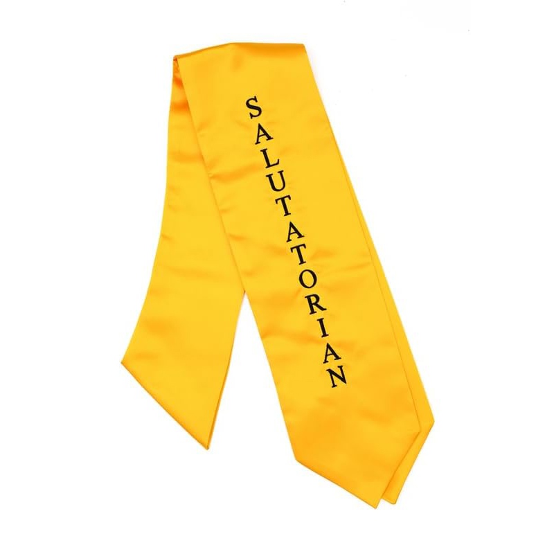 Embroidered Graduation Stole Salutatorian Sash for Graduates