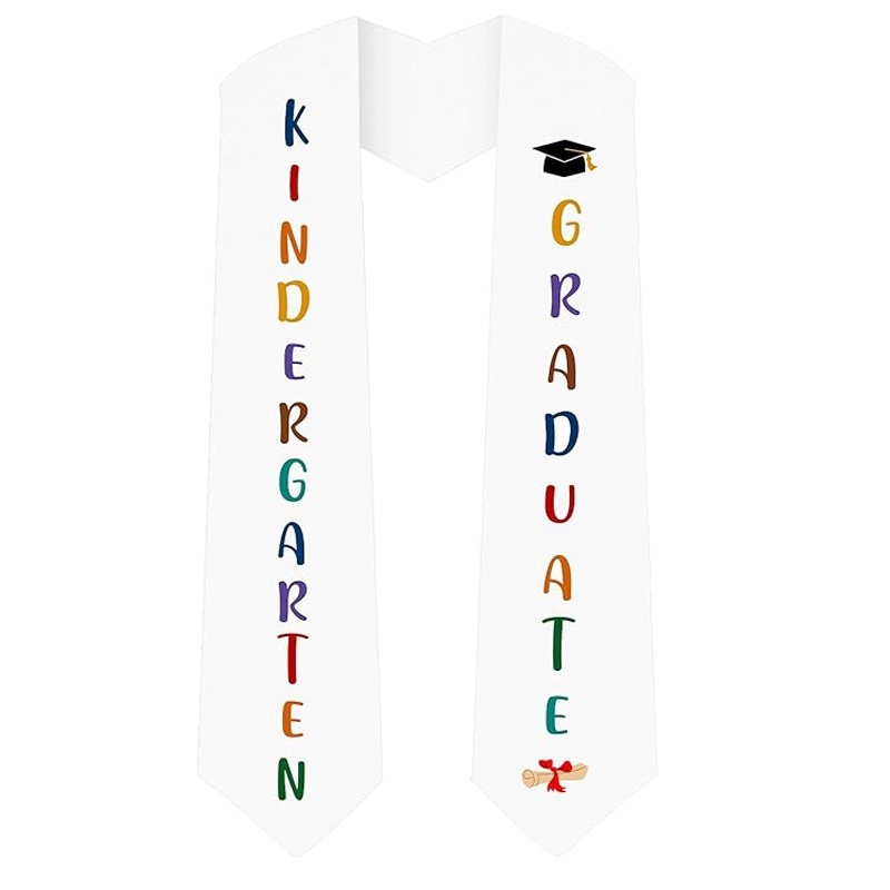 Unisex Satin Kid Graduation Stole Kindergarten Sash