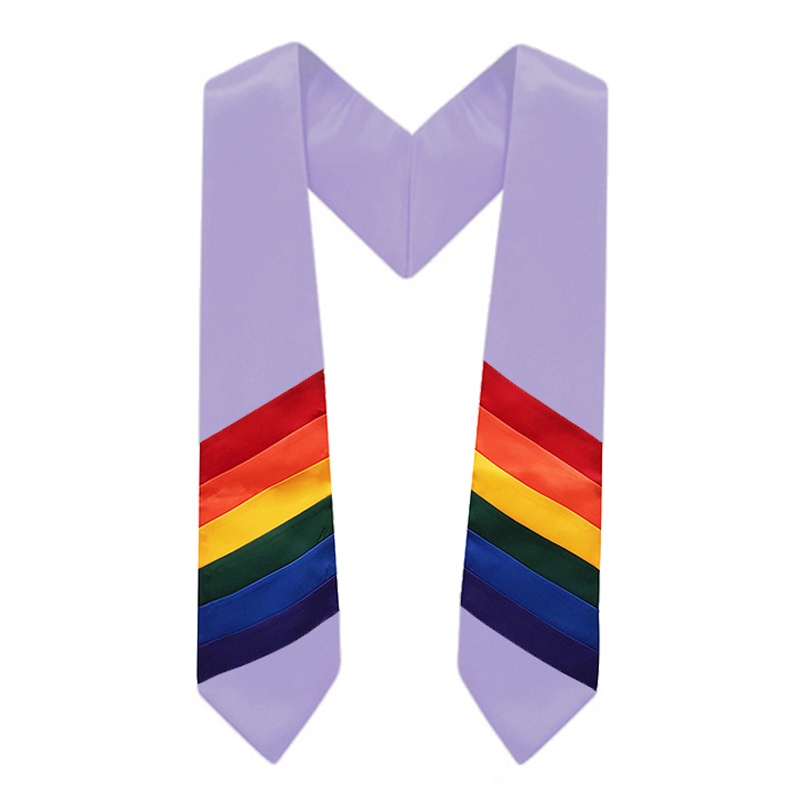 Rainbow LGBTQ Graduation Stole Sash