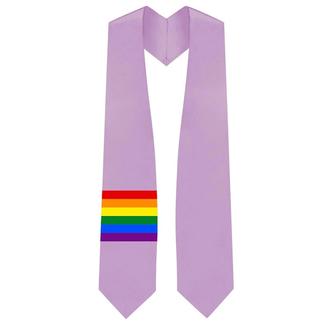 Pride Adult Graduation Stole for LGBTQ+ Students and Allies