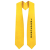 Custom Class Officer Graduation Stoles with One Side Embroidered