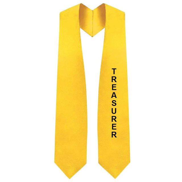 Custom Class Officer Graduation Stoles with One Side Embroidered