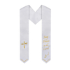 Choir Stole with Cross Embroidery for Church