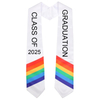Rainbow Sash LGBTQ+ Class of Graduation Stole