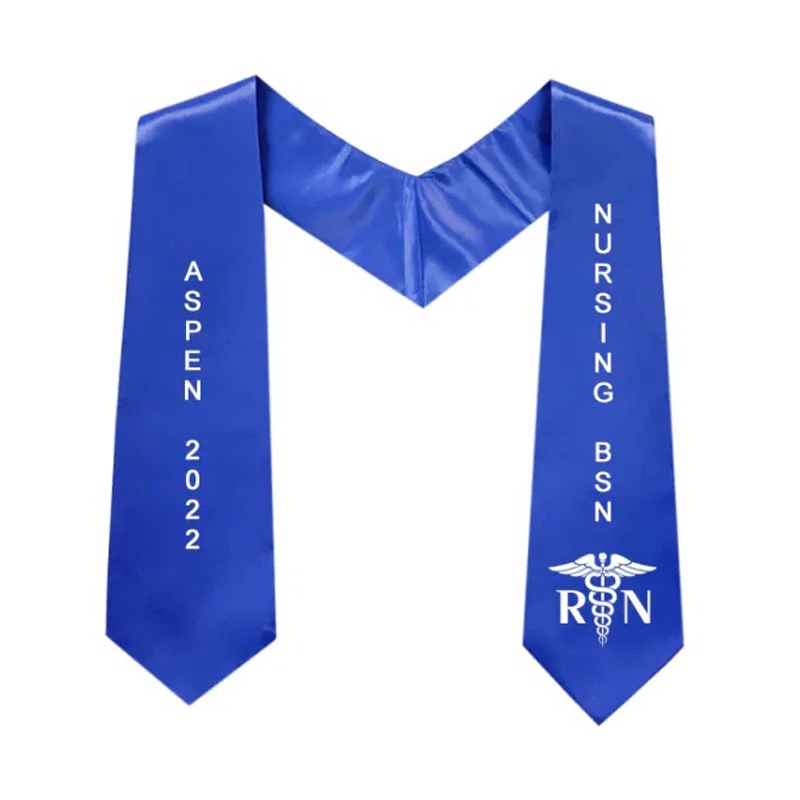 Unisex Nursing Graduation Stole Sash with Embroidered Medical Nursing Logo