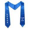 Embroidery Sash Class of 2025 2026 Adults Graduation Stole
