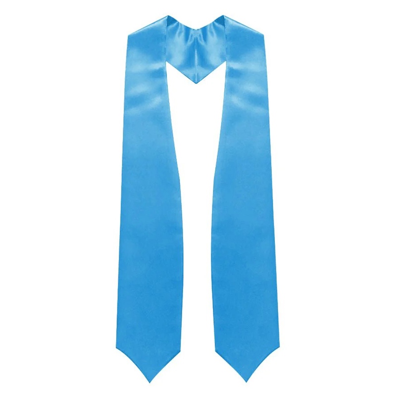 Adult Plain Graduation Stole 72”Unisex in Various Colors