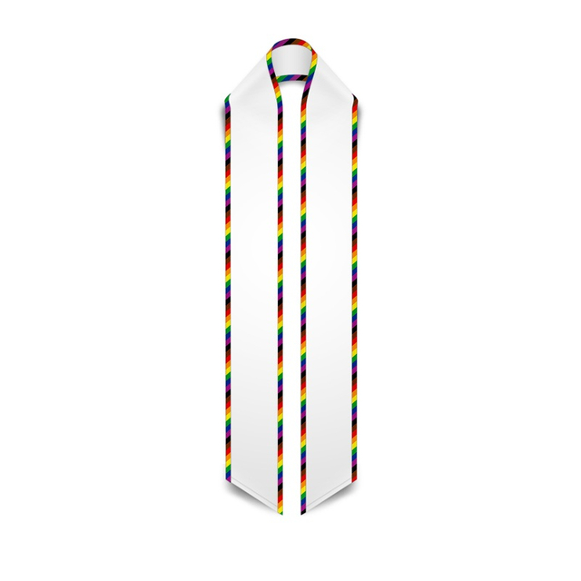 Rainbow Graduation Stole College Graduation Sash LGBT Pride Congratulation Honor Sash Gift