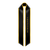 Custom Class Officer Graduation Stoles with One Side Embroidered