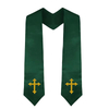 Unisex Adult Choir Stole with Embroidered Cross Wedding Stole Church Choir Sash