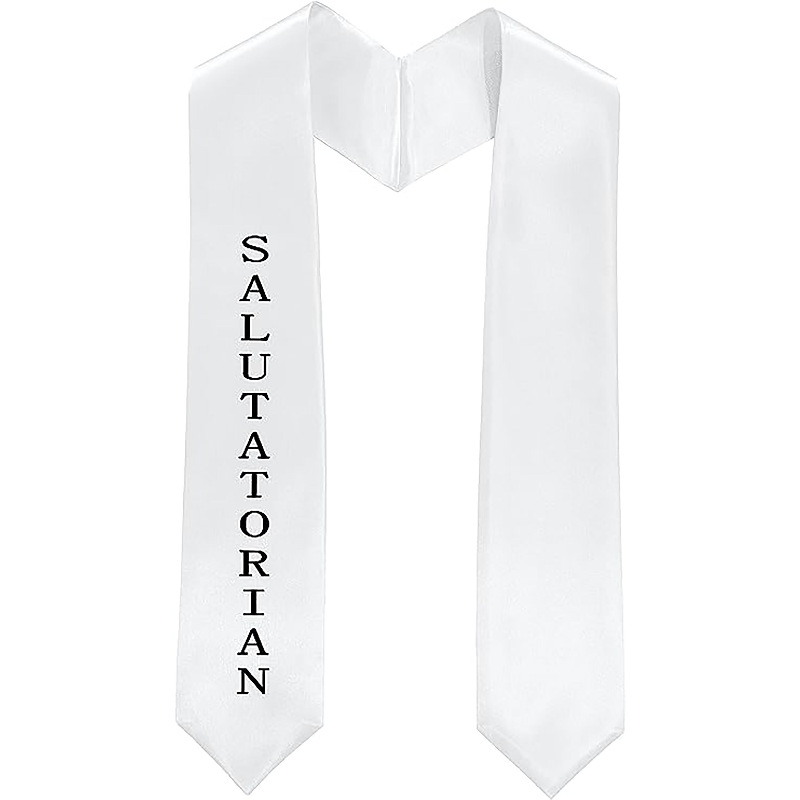 Unisex Salutatorian Graduation Stole Salutatorian Sash with Classic Tips