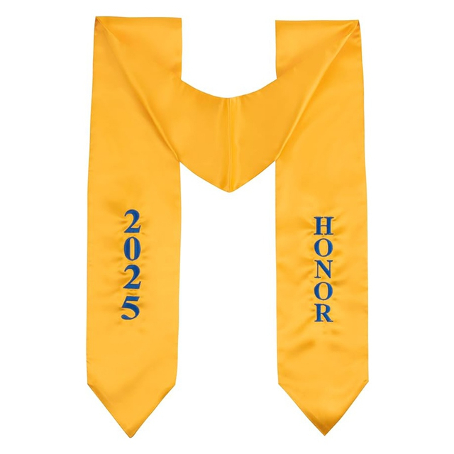 Embroidered Honor Stole Multiple Styles Available for High School and College