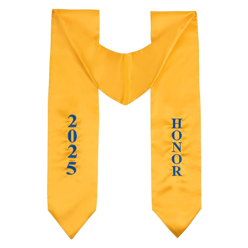 Embroidered Honor Stole Multiple Styles Available for High School and College