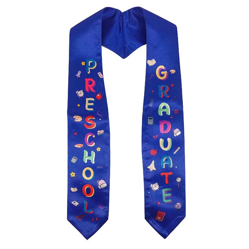 Unisex Preschool Printed Graduation Stole