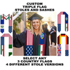 Mixed Flags on One Sash - Mixed Flag Graduation Sash for Graduation's Day 72