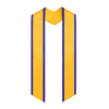 Unisex Adult Plain Graduation Honor Stole Angled End with Trim 72”
