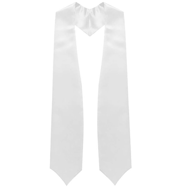 Adult Plain Graduation Stole 72”Unisex in Various Colors