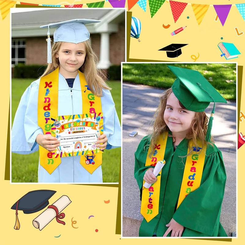 Cute Colorful Kindergarten Graduation Stole