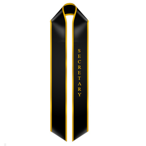 Unisex Class Officer Graduation Stoles Pointed Class Leadership Sashes