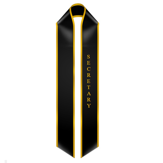 Unisex Class Officer Graduation Stoles Pointed Class Leadership Sashes
