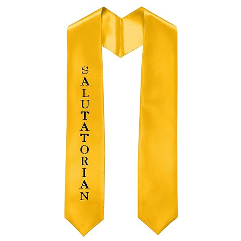 Unisex Salutatorian Graduation Stole Salutatorian Sash with Classic Tips