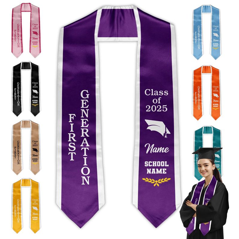 Premium Quality First Generation Graduation Sash One Size Fits All