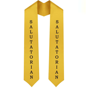 Embroidered or Print Graduation Stole Salutatorian Sash for School and College
