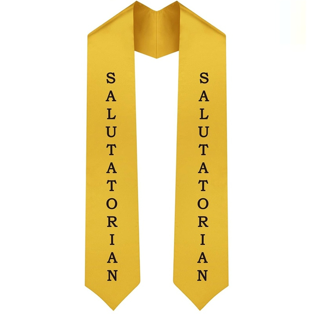 Embroidered or Print Graduation Stole Salutatorian Sash for School and College