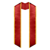 Unisex Adult Plain Graduation Honor Stole Angled End with Trim 72”