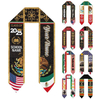 Custom Country Flag Graduation Stole Sash International Graduate