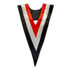 Traditional V Stoles Choir Solid Satin Stole with Embroidery Cross Reversible for Adults Church