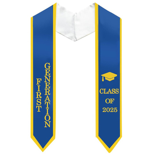 Printing First Generation Graduation Stole Multiple Colors Available