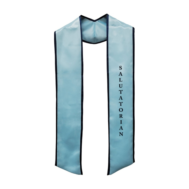 Unisex Adult Graduation Salutatorian Stole with Angled End