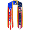Custom Class of Graduation Stole Classic End Design Flag Sash