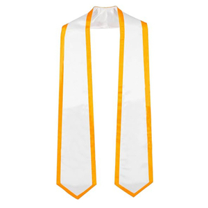 Graduation Plain Honor Stole Classic End With Trim Adult Unisex 72