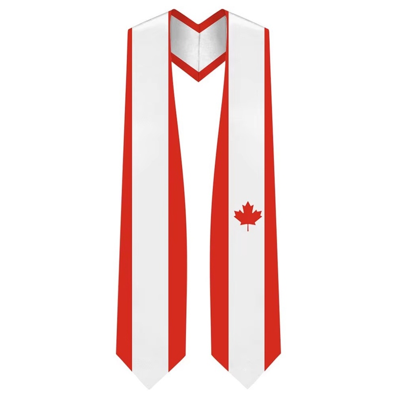 National Flag Graduation Stole 72” for International Students Unisex