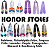 Rainbow LGBTQ Graduation Stole Sash