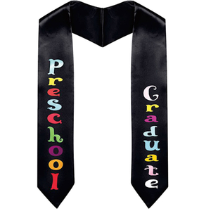 Unisex Satin Kid Graduation Stole Preschool Sash