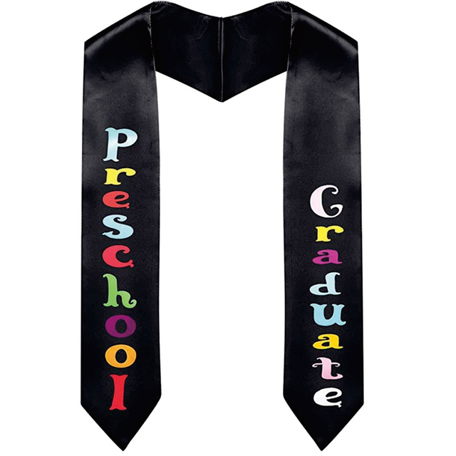 Unisex Satin Kid Graduation Stole Preschool Sash