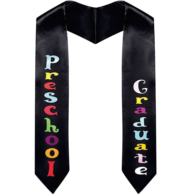 Unisex Satin Kid Graduation Stole Preschool Sash